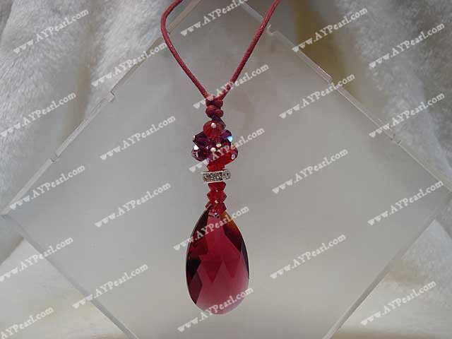 crystal pendant necklace