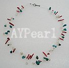 coral pearl necklace