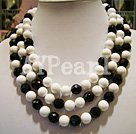 Wholesale black agate necklace