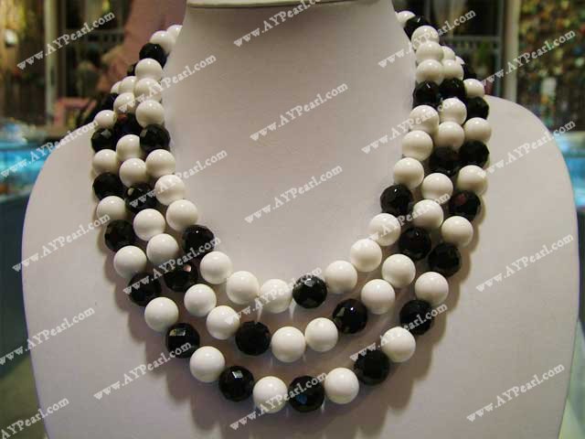 black agate necklace