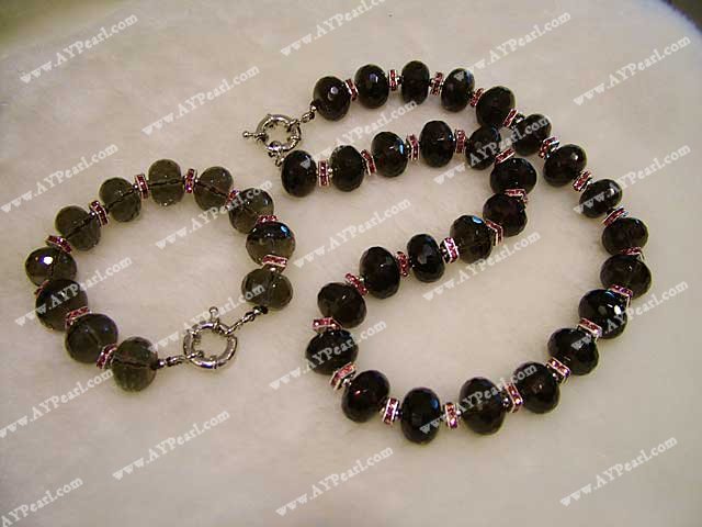 smoky quartz set