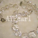 white crystal necklace\bracelet