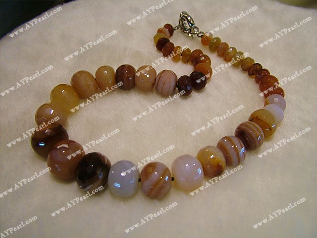 Semi-precious Jewelry Wholesale-agate necklace