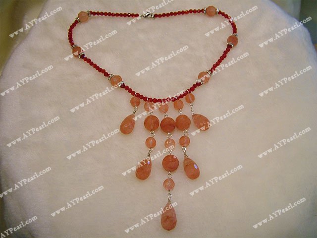 Wholesale Crystal Jewelry-cherry quartz necklace