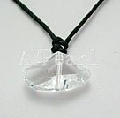 kristall hängande halsband