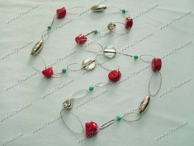 Coral turquoise necklace