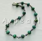 Wholesale Gemstone Necklace-Pearl phenix stone necklace