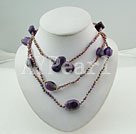 Wholesale crystal amethyst necklace