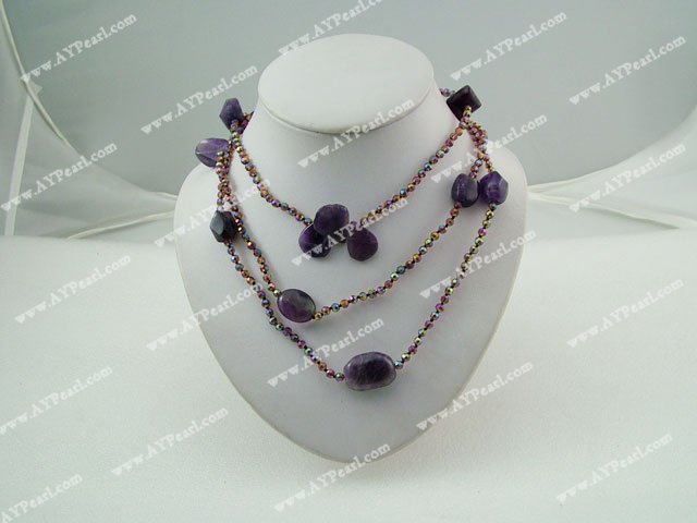 crystal amethyst necklace