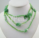 aventurine crystal necklace