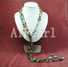 Wholesale Gemstone Necklace-pearl crystal necklace