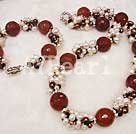 Wholesale Set Jewelry-pearl red agate set