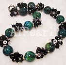 Wholesale pearl crystal phoenix stone necklace