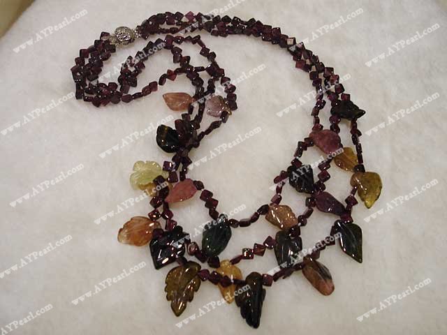 garnet Tourmaline necklace