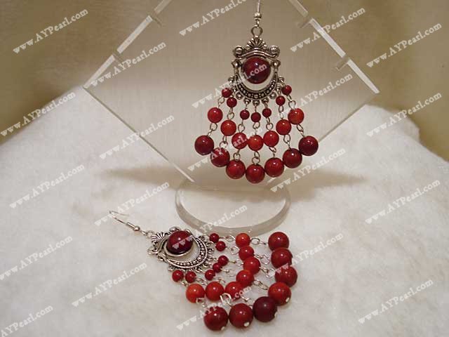 blood stone earrings