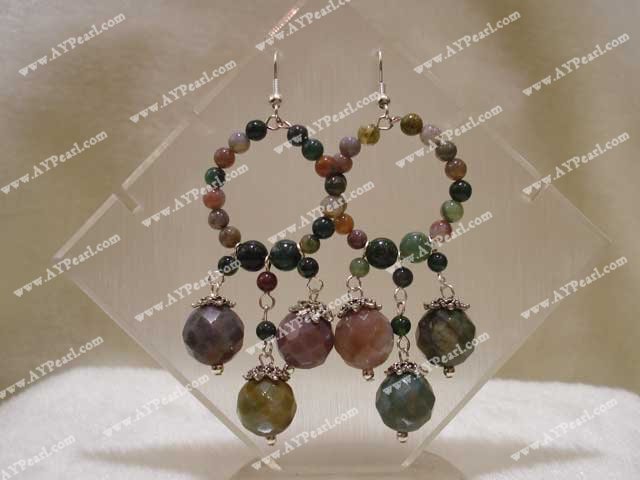 indian agate earrings