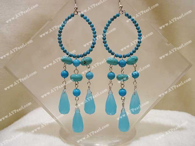 Turquoise Jewelry Wholesale-turquoise crystal earrings