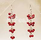 Wholesale Gemstone Earrings-blood stone earring