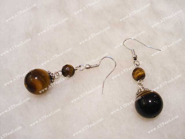 tiger eye earring