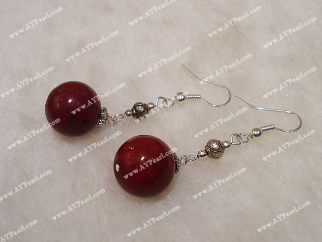 blood stone earring