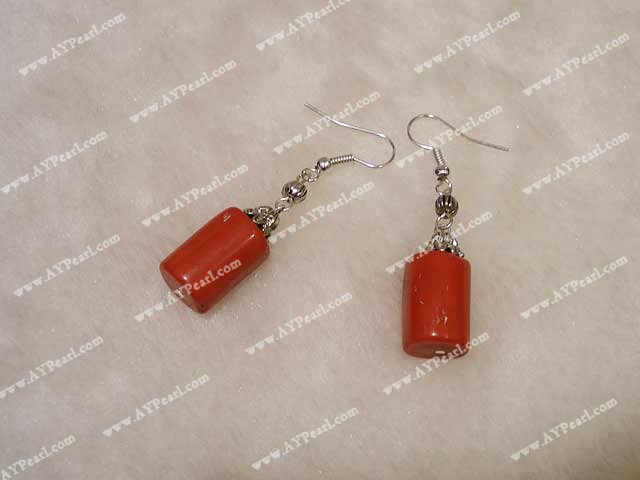 Coral earrings