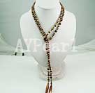 pearl tiger eye agate necklace