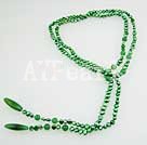 Wholesale agate pearl aventurine necklace