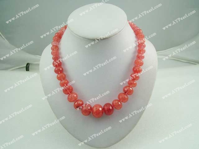 Crystal Jewelry Wholesale-cherry quartz necklace