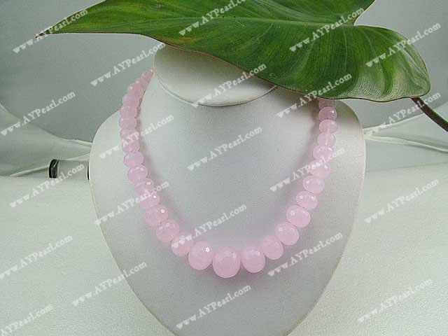 Crystal Jewelry Wholesale-faceted crystal necklace