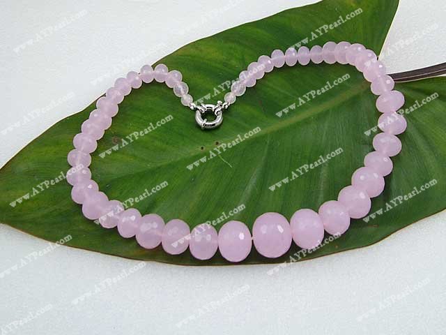 Crystal Jewelry Wholesale-faceted crystal necklace