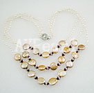 pearl garnet necklace