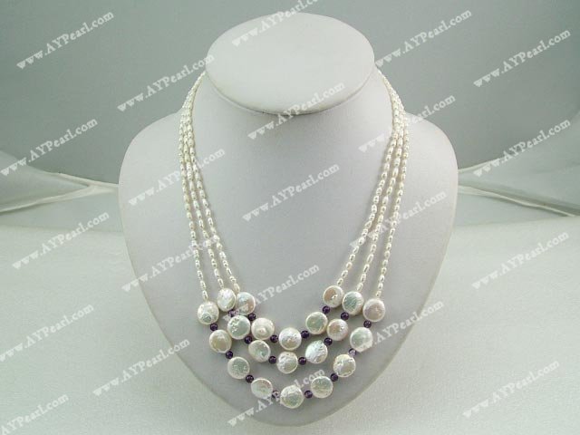 Pearl Jewelry Wholesale-pearl amethyst necklace