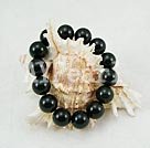 Wholesale Elastic black Onyx bracelet