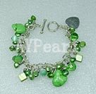 pearl crystal shell bracelet