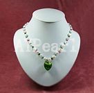 Pearl farbige Glasur neckalce