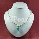 Pearl farbige Glasur neckalce