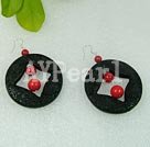 carved lacquerware earring