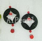 Wholesale Other Jewelry-carved lacquerware earring