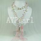 rose quartz necklace