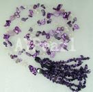 pearl amethyst shell necklace