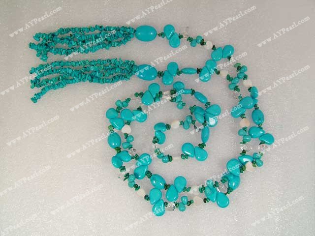 turquoise crystal necklace