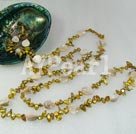 Wholesale dyed pearl shell necklace