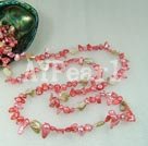 dyed pearl shell necklace