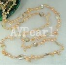 Wholesale dyed pearl shell necklace