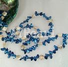 dyed pearl shell necklace