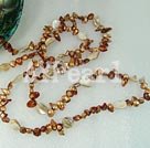 Wholesale dyed pearl shell necklace