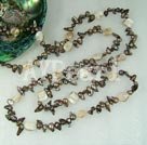 Wholesale dyed pearl shell necklace