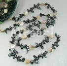 dyed pearl shell necklace