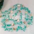 dyed pearl shell necklace