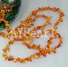 Wholesale dyed pearl shell necklace